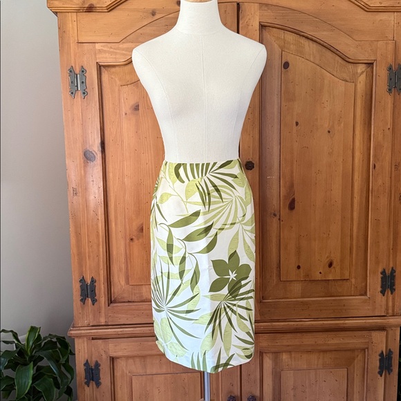 Talbots silk skirt